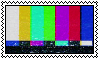 A stamp filled with tv static.